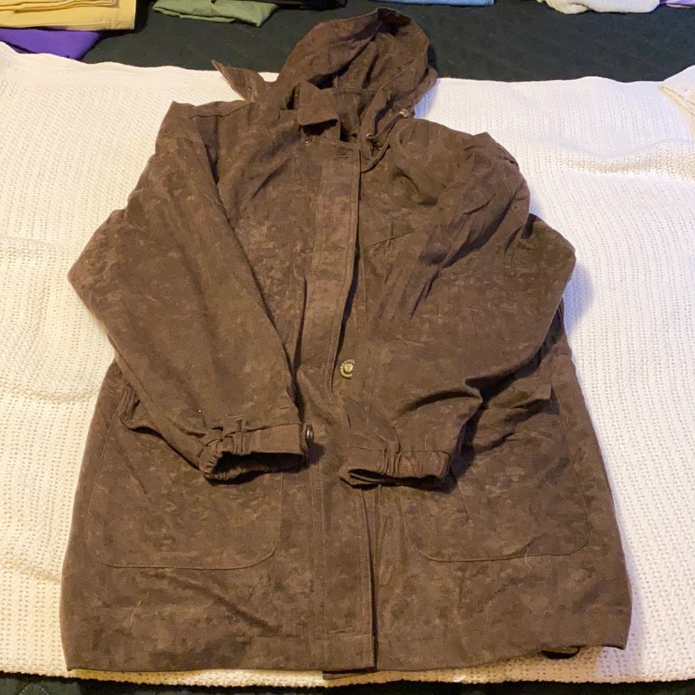 Carlo Brioni dark brown winter jacket size small
